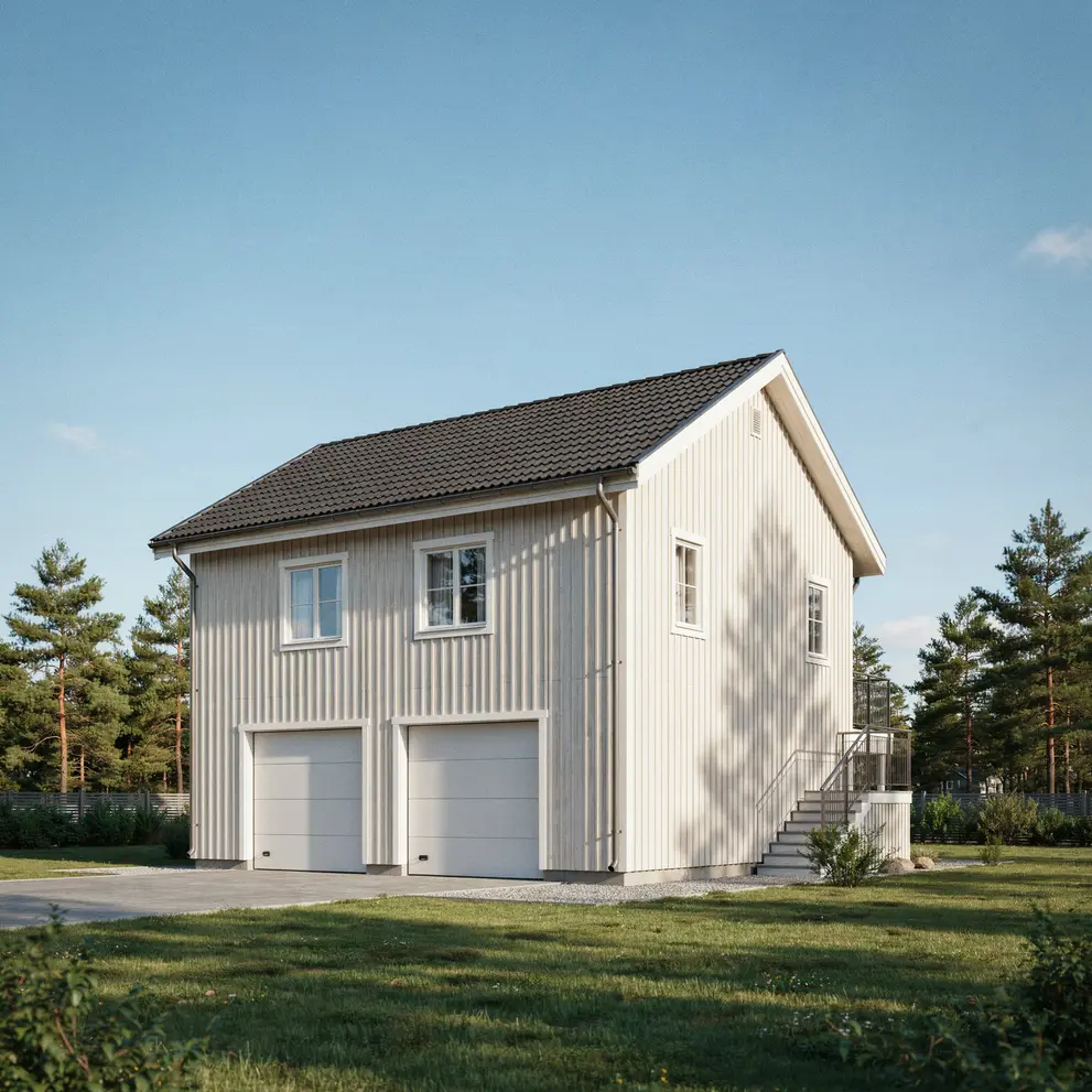 bygga garage med overvaning bodel varmdo stockholm